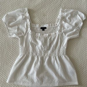 NWT J crew white peplum top